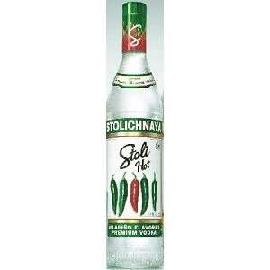  Stolichnaya Stoli Hot Jalapeno Flavored Vodka 1L Grocery 