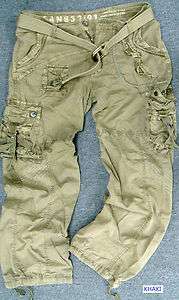 BNWT MENS and BIG&TALL MILITARY STYLE CARGO PANTS WITH BELT #7725 