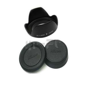 52mm Hood+Rear Lens Cover+Body Cap for NIKON D3000 D40  