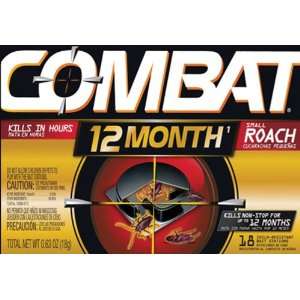 Dial Professional 97218 Combat Small Roach Bait 12 Month 18 Count (6 