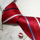   blue striped christmas gifts for teens handmade silk tie cufflinks Y&G