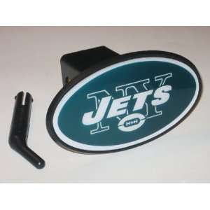  NEW YORK JETS Team Logo 6 x 3 Trailer Hitch Cover 
