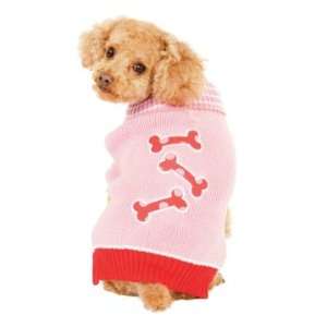   Fashion Everyday 517PLG Pink Pink Bonz Sweater Large
