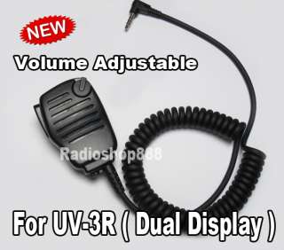 BaoFeng Mini Speaker Mic Volume Adjustable For UV 3R Mark II BF U3 BF 