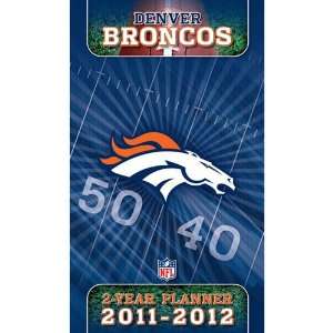  Turner Denver Broncos 2 Year Planner for 2011 2012 Sports 