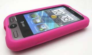 PINK Soft Silicone Gel Skin Case Cover HTC Freestyle  