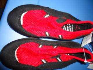 Red and Black Water Shoes Aqua Sock New with tags  