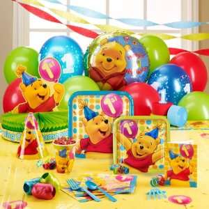 Disney Poohs 1st Balloon Classic Party Pack for 16 Toys & Games