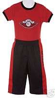   Air JORDAN Pants Outfit Set NWT New, Baby Boy 12 12m m mos Red Black