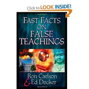  Fast Facts® on False Teachings [Paperback] Ron Carlson 