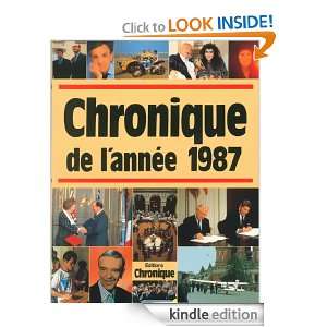 Chronique de lannée 1987 (French Edition) Collectif  