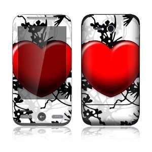  HTC Freestyle Decal Skin   Floral Heart 