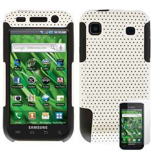   /Galaxy S 4G Hybrid skin case White/Black + Screen Protector  