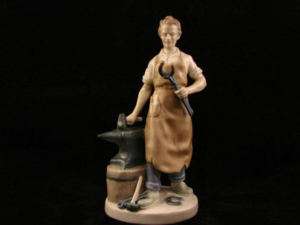 Grafenthal Germany 1940’s Blacksmith Porcelain Figurine  