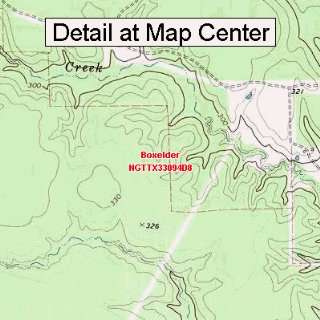  USGS Topographic Quadrangle Map   Boxelder, Texas (Folded 