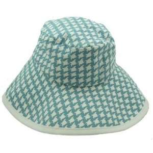 Blue Hounds Tooth Hat 