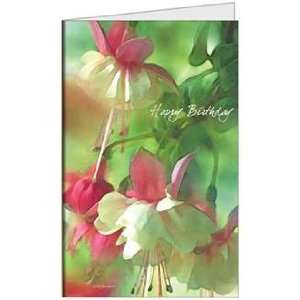 Birthday Boy Girl Niece Flowers Beautiful Cake Greeting Card (5x7) by 