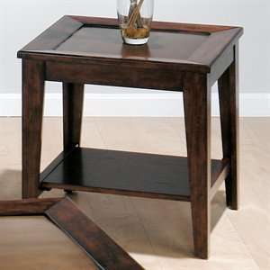  Jofran 428 3 End Table, Copper Inlay