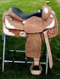 Black padded softy leather seat for the riders comfort Semi QH Bars 