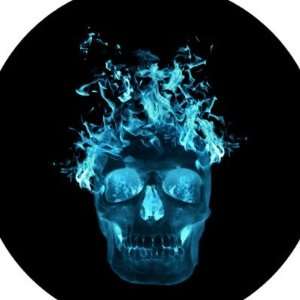  Blue Flaming Skull Stickers Arts, Crafts & Sewing