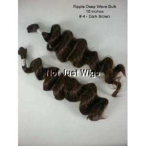   Bulk   100 % Human Hair   Braiding Hair   Color # 4 Dark Brown Beauty