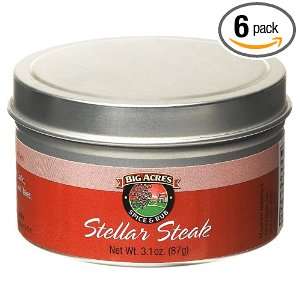 Big Acres Stellar Steak Spice & Rub, Tins (Pack of 6)  