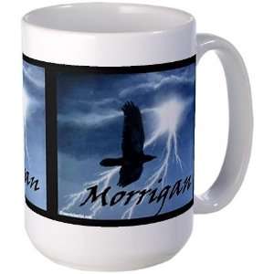  Large Morrigan Battle Crow Mug Wicca Large Mug by 