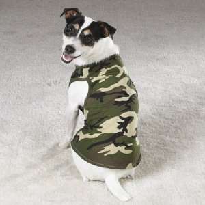    GREEN   LARGE   Camo Style Doggy Tank Tops