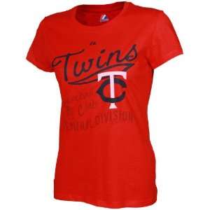   Minnesota Twins Ladies Red Firestorm T shirt