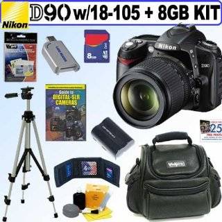 Nikon D90 12.3MP Digital SLR Camera With 18 105 G ED VR DX Nikkor Lens 