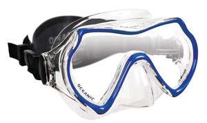Oceanic Mako Mask, Single Lens Scuba Diving Mask, Blue  
