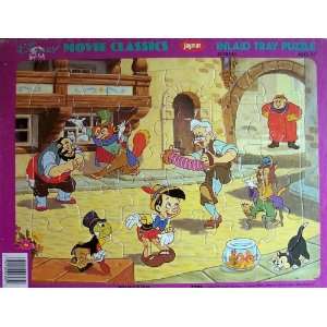    Disney Movie Classics Inlaid Tray Puzzle   PINOCCHIO Toys & Games