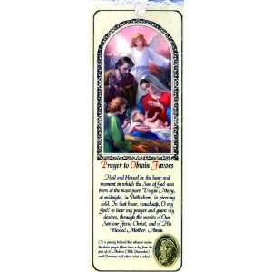  Nativity Bookmark   Prayer to Obtain Favors   CDM BK 040 
