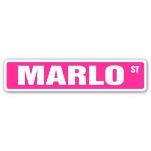  MARLO Street Sign name kids childrens room door bedroom 