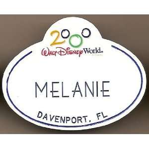    Walt Disney World Melanie Cast Member name Tag 