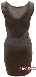   LADIES WOMEN SIDE CUT OUT LOOK BODYCON EVENING PARTY DRESS TOP SIZE