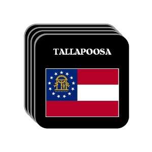  US State Flag   TALLAPOOSA, Georgia (GA) Set of 4 Mini 
