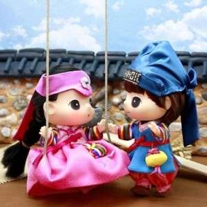 Lovely Cute Doll Figure DDUNG & BONG GU Hanbok  