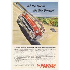  1956 Pontiac Talk of Test Drivers Print Ad