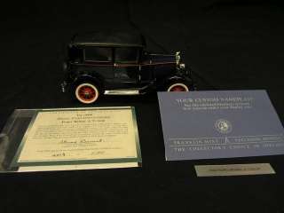 1930 Ford Model A Tudor Franklin Mint 124 Scale  