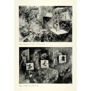1953 Print Realism Abstract Roberto Matta Artwork Contradiction 