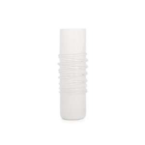  Torre & Tagus Circa Glass Ring Vase Tall, White