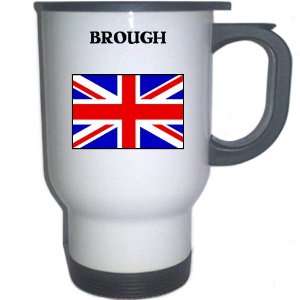  UK/England   BROUGH White Stainless Steel Mug 