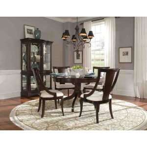  6 pc Ferron Court Round Pedestal Dining Table Set by Broyhill 