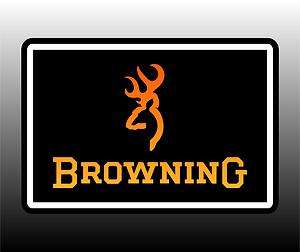 Browning Logo Bumper Sticker Decal  