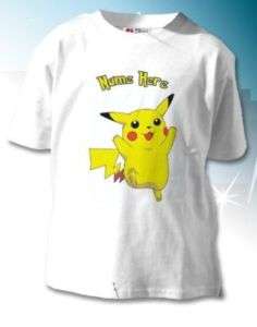 Pikachu POKEMON Personalised BOYS/GIRLS T Shirt  