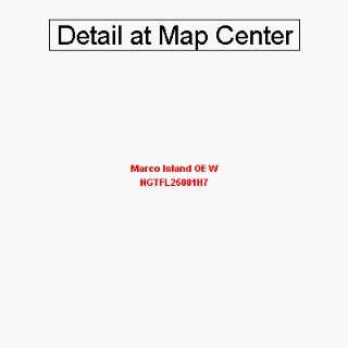 USGS Topographic Quadrangle Map   Marco Island OE W, Florida (Folded 