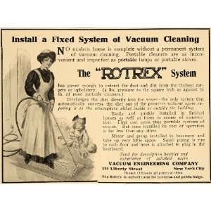 1910 Ad Rotrex Vacuum Engineering New York Liberty St.   Original 