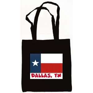  Dallas Texas Souvenir Tote Bag Black 