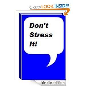 Dont Stress It Joe Meadows  Kindle Store